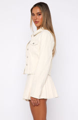 Ayla Denim Jacket Cream